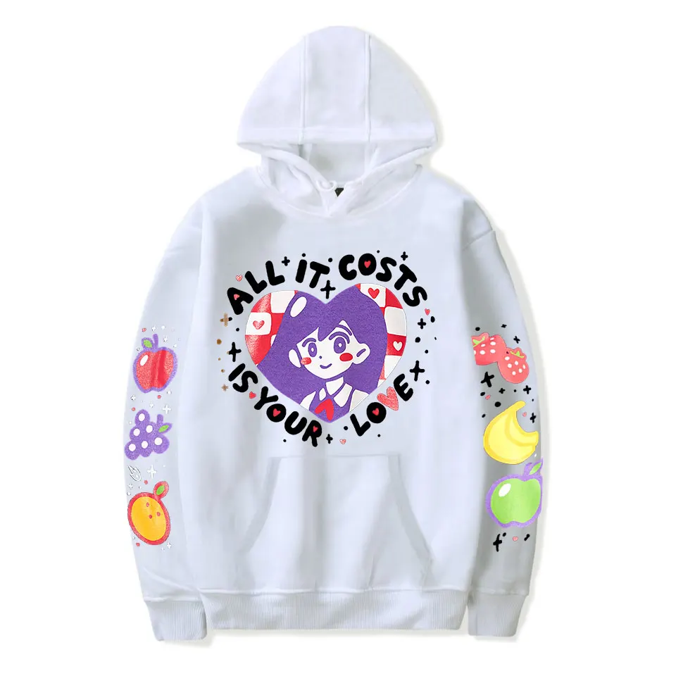 Фото 2023 Толстовка Omori ALL IT стоит YOUR Merch популярный графический принт с боковой стороны Модный повседневный уличный Топ унисекс №1