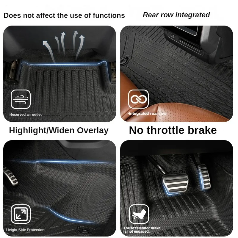 Фото Коврики TPE для Range Rover Sport 2005-2022 ICEV LHD, водонепроницаемые, противоскользящие, на заказ, всепогодные аксессуары с полным покрытием №4