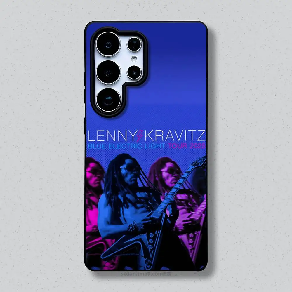 Фото Чехол для телефона Lenny K-Kravitz Blue Electric Light для Samsung Galaxy A 91,80,73,72,71,53,52,51,22,5G, противоударный мягкий черный чехол №3