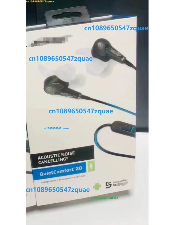 Наушники QC20 с шумоподавлением QuietComfort 20, наушники для Bose/Android, черные