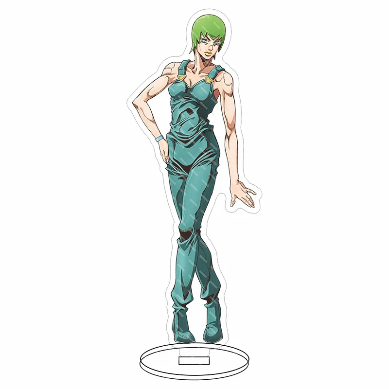 Фото ГОРЯЧАЯ аниме JoJo Bizarre Adventure, акриловая подставка, фигурка, модель, держатель для тарелки, топпер для торта, анимационные периферийные устройства, подарки 15 см №4