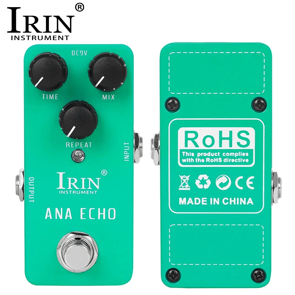 Эхолотная педаль IRIN RS-10 ANA, педаль для гитарных эффектов, теплая гладкая аналоговая педаль задержки, запасные части и аксессуары для гитары True Bypass