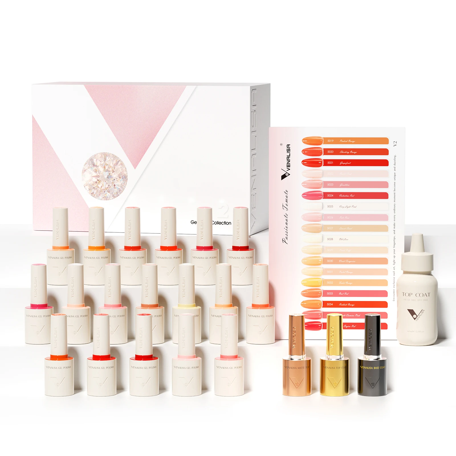 Фото VENALISA VIP Kit 10 мл Гель-лак для ногтей HEMA TPO БЕСПЛАТНО Неоновый желейный гель-пигмент Профессиональный дизайн ногтей Стойкий гель-лак для ногтей №5