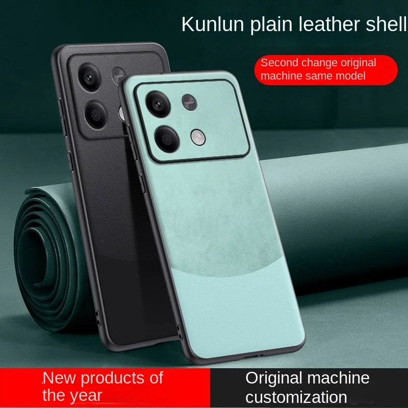 Чехол для POCO X6 Neo f6 M6 Pro Redmi Note 13 Pro 4G роскошный кожаный Матовый Телефон Чехол POCO X6 f6 противоударный чехол-бампер