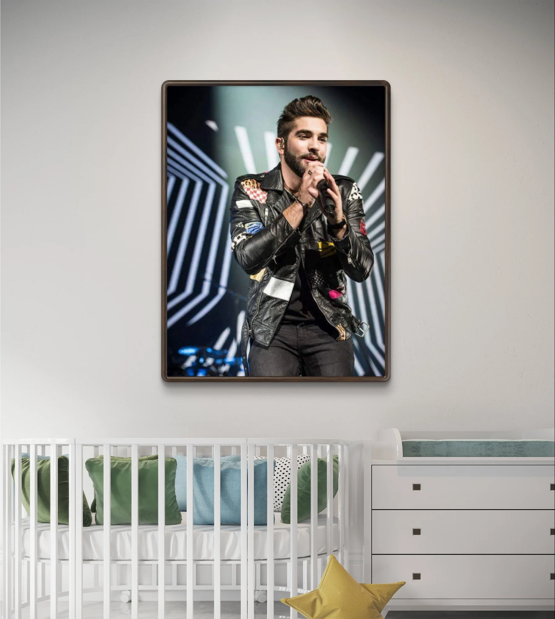 Фото Kendji Girac 5D DIY алмазная живопись французская певица мозаика портрет круглая/квадратная Алмазная вышивка ручной подарок музыкальный домашний декор №3