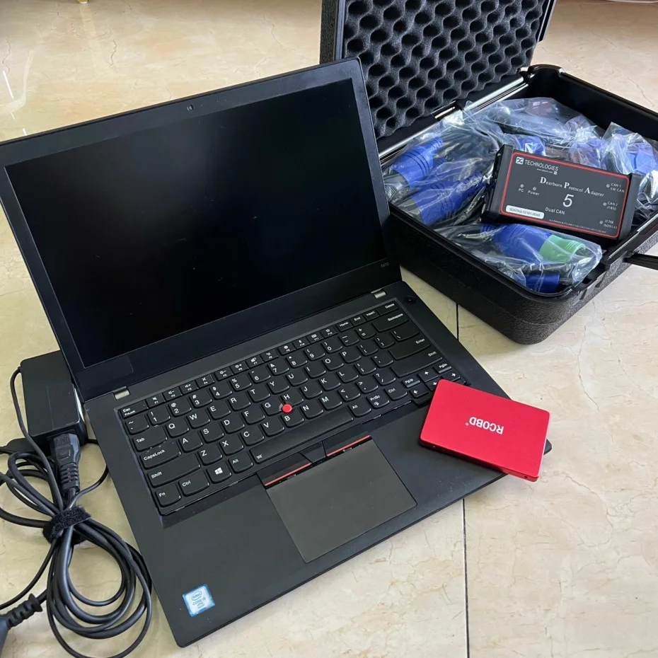 Dpa5 USB Дизельное программное обеспечение для диагностики грузовиков с ноутбуком i5 16g T470 Полный набор сверхмощных сканеров