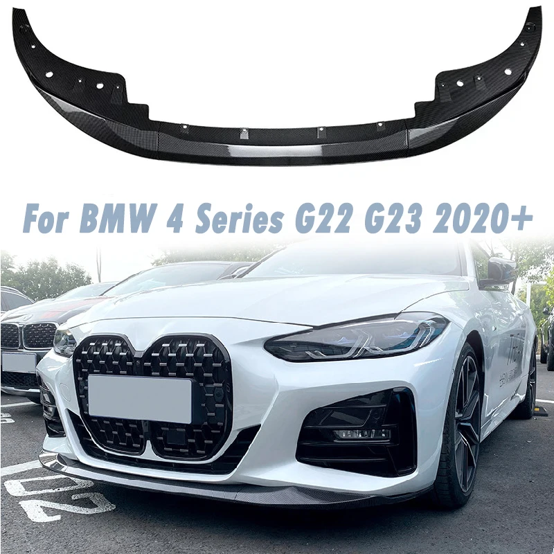 Передний бампер автомобиля для BMW 4 серии G22 G23 425i 430i 2020+ MP Стиль диффузор сплиттер спойлер автомобильные аксессуары послепродажного обслуживания Внешние аксессуары