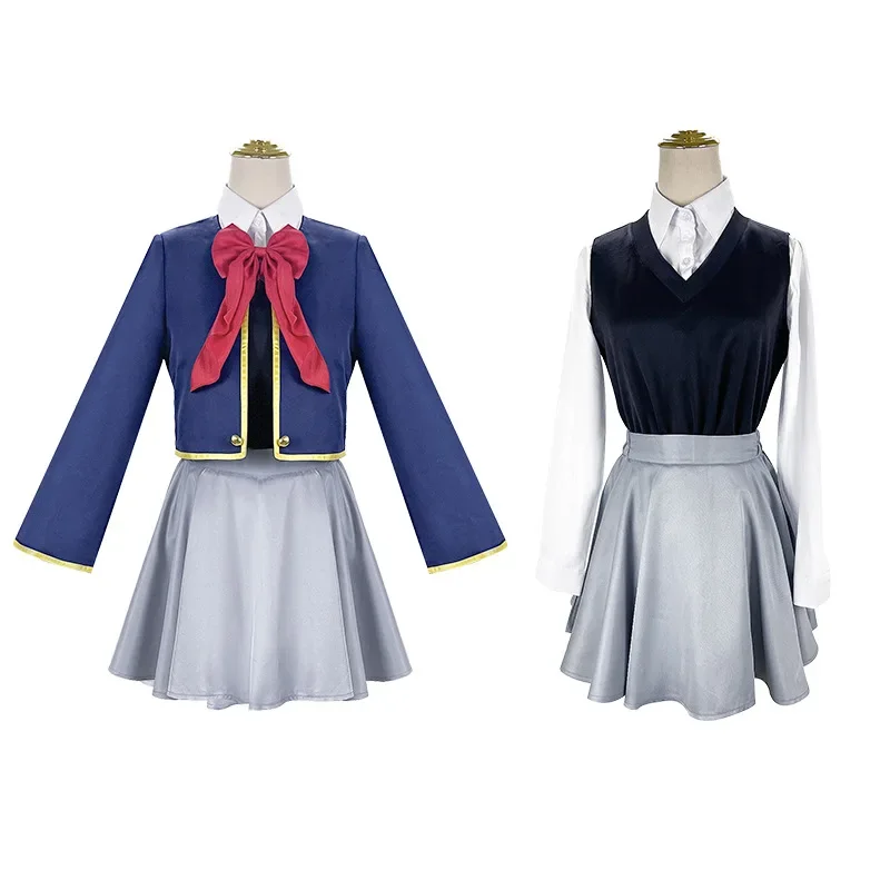Фото Аниме Oshi No Ko Kana Arima Косплей Костюм Парик Куртка Юбки Униформа Костюм B-Komachi Aqua Ruby Хэллоуин Вечеринка для женщин №3