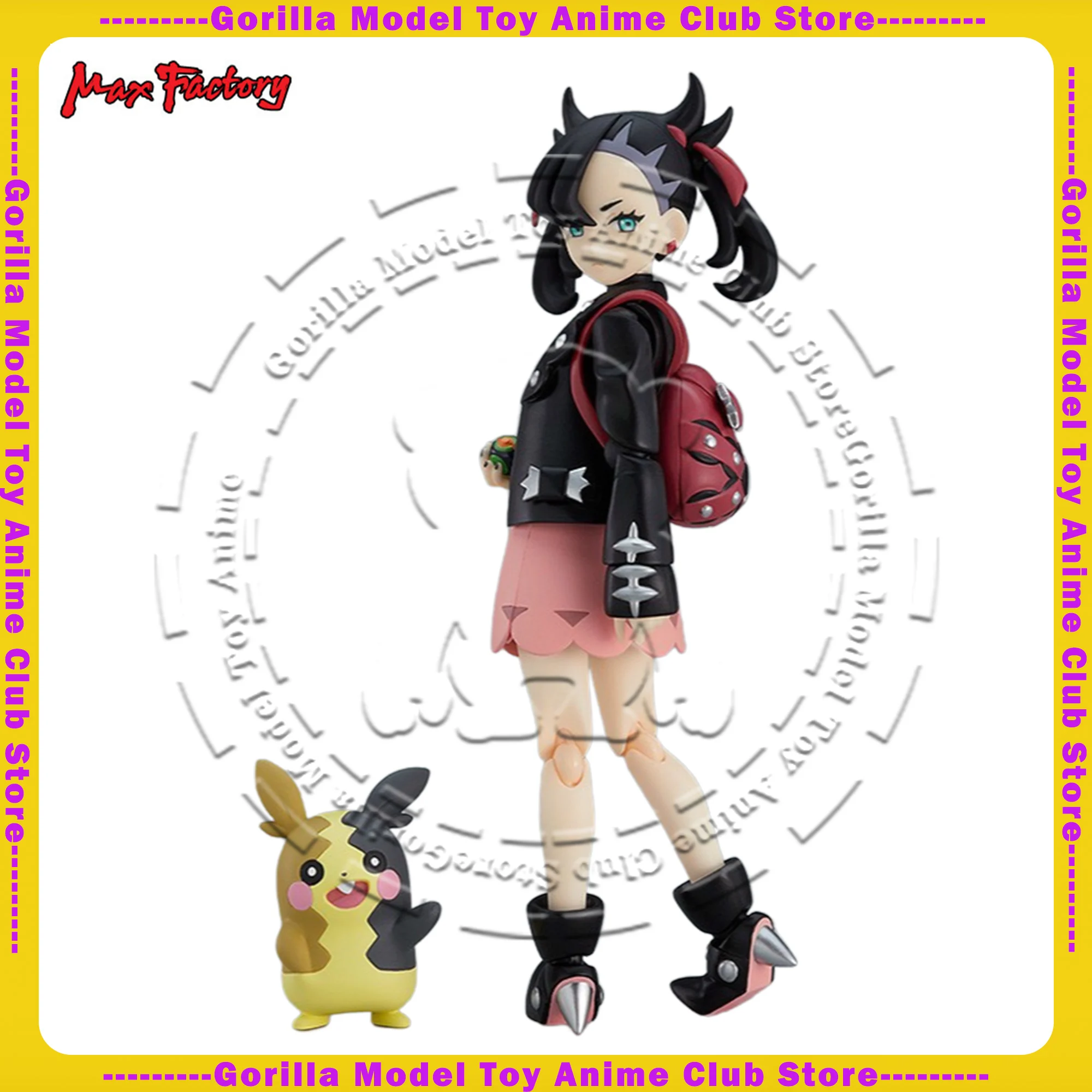 В наличии Оригинальный Max Factory Figma # 514 Pokémon Shield Marnie 125 мм Фигурка Аниме Коллекционная игрушка Подарочный орнамент