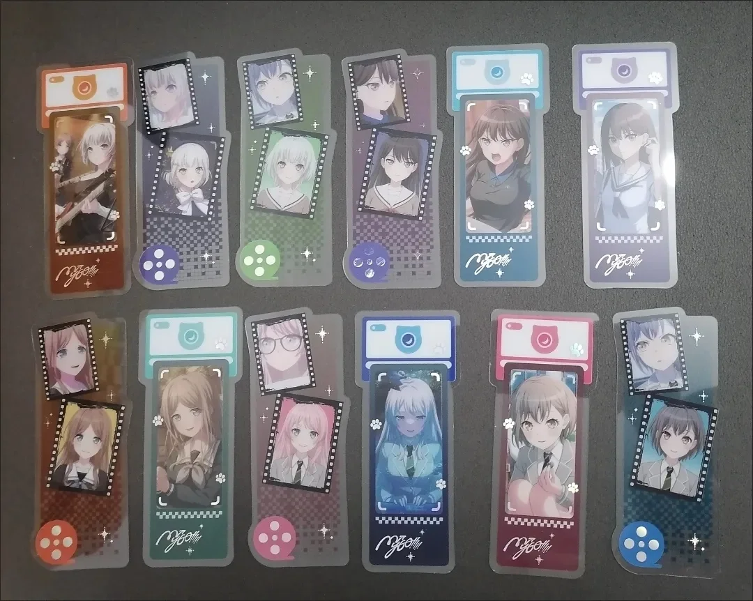 BanG Dream It's MyGO, закладка на цветное окно из ПВХ Takamatsu Tomori, зажим для книги Anon Chihaya, нумерация страниц, школьные принадлежности, подарок