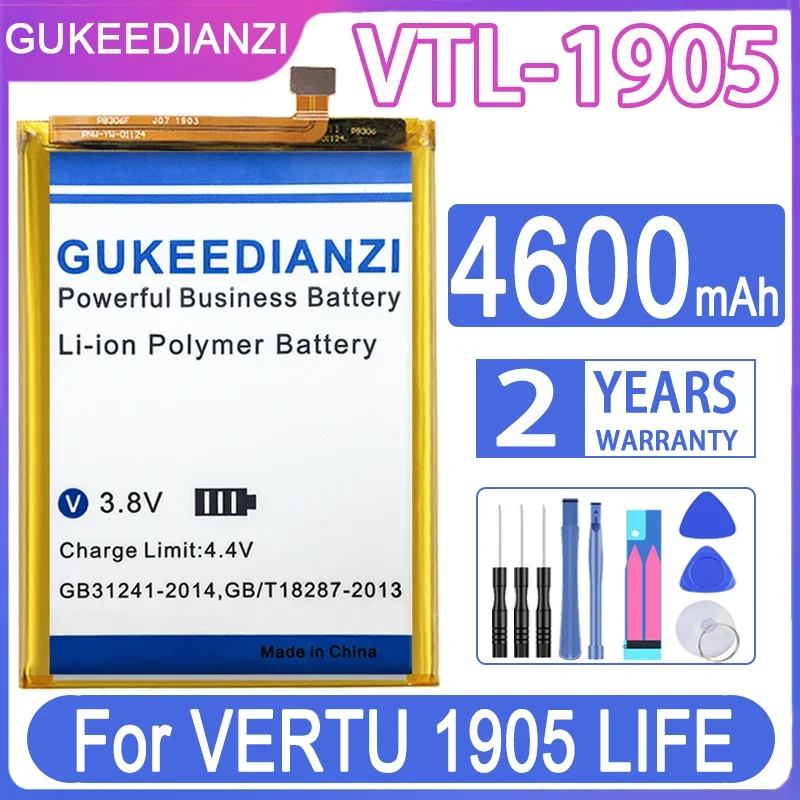 Аккумулятор высокой емкости 4600 мАч для VERTU 1905 LIFE, VTL-1905, аккумулятор для мобильного телефона