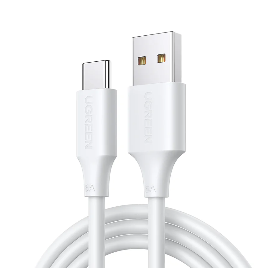 UGREEN Кабель USB 2.0 к Type C, 6 А, 100 Вт, зарядное устройство для быстрой зарядки, кабель для передачи данных USB C, материал ПВХ Упаковочное, полиграфическое и вспомогательное оборудование