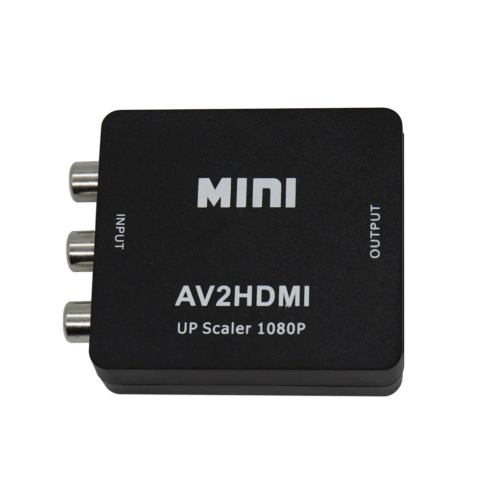 Фото Композитный адаптер, совместимый с RCA AV в HDMI, конвертер, аудио-видео кабель 1080P, AV-адаптер CVBS с USB-кабелем №3