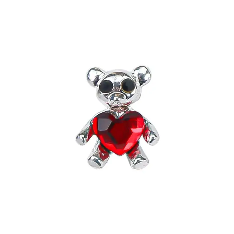 Фото Украшение для ногтей Little Bear, акриловые гвозди с белым рисунком, устойчивые к глазам, прозрачные и прозрачные №5
