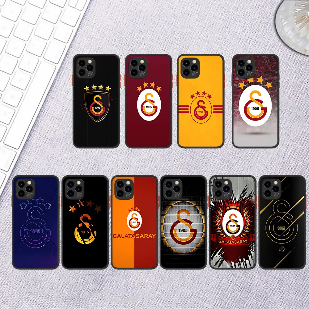 G-Galatasaray SK мягкий силиконовый устойчивый к царапинам чехол для iPhone 15 14 13 12 11 Pro Max Plus