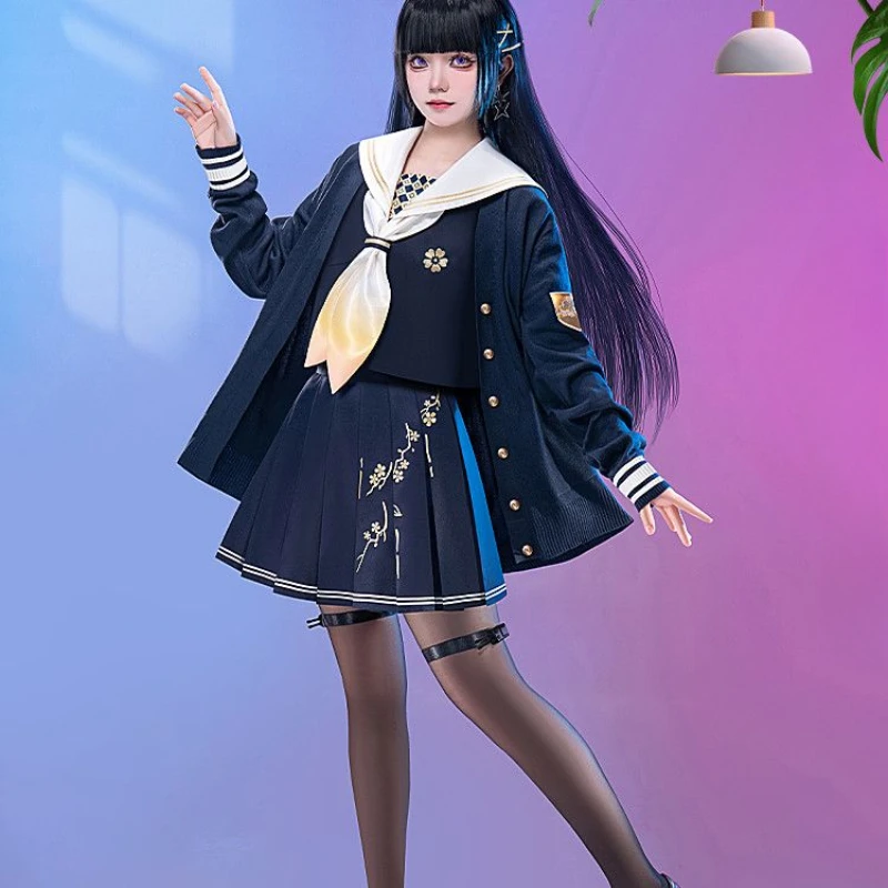 Noshiro Косплей Костюм Игра Azur Lane Noshiro Косплей Костюм Девушка Милая Милая JK Униформа Полный Комплект Костюма