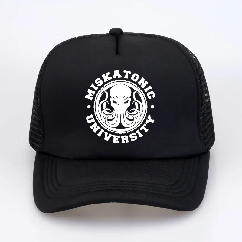 Miskatonic University Мужская кепка Necronomicon Call Of Cthulhu Cthulu Lovecraft новинка бейсболка сетчатая дышащая Кепка-тракер