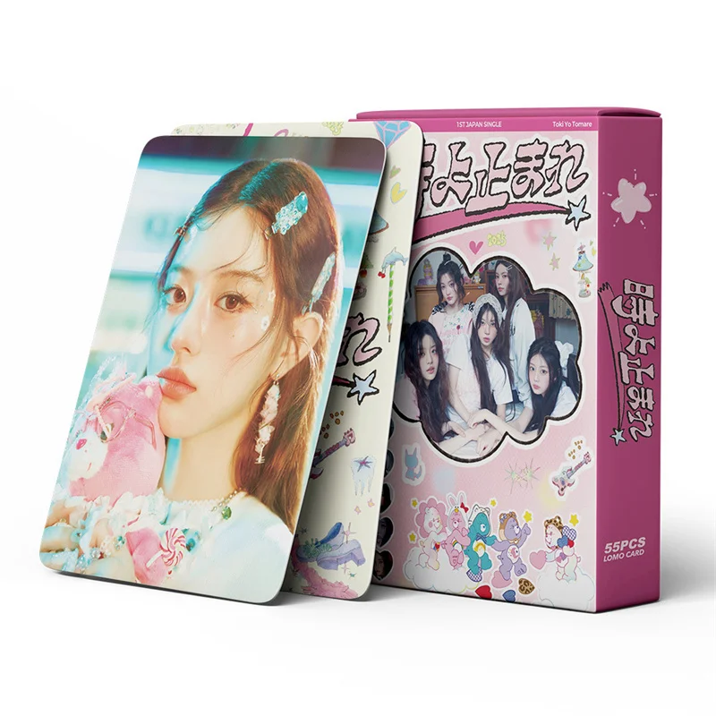 55 шт./компл. новый альбом ILLIT LOMO Card ILLIT BOMB Photo Card MOKA WONHEE YUNAH Открытка Коллекционная открытка для девочек Подарочная поздравительная открытка