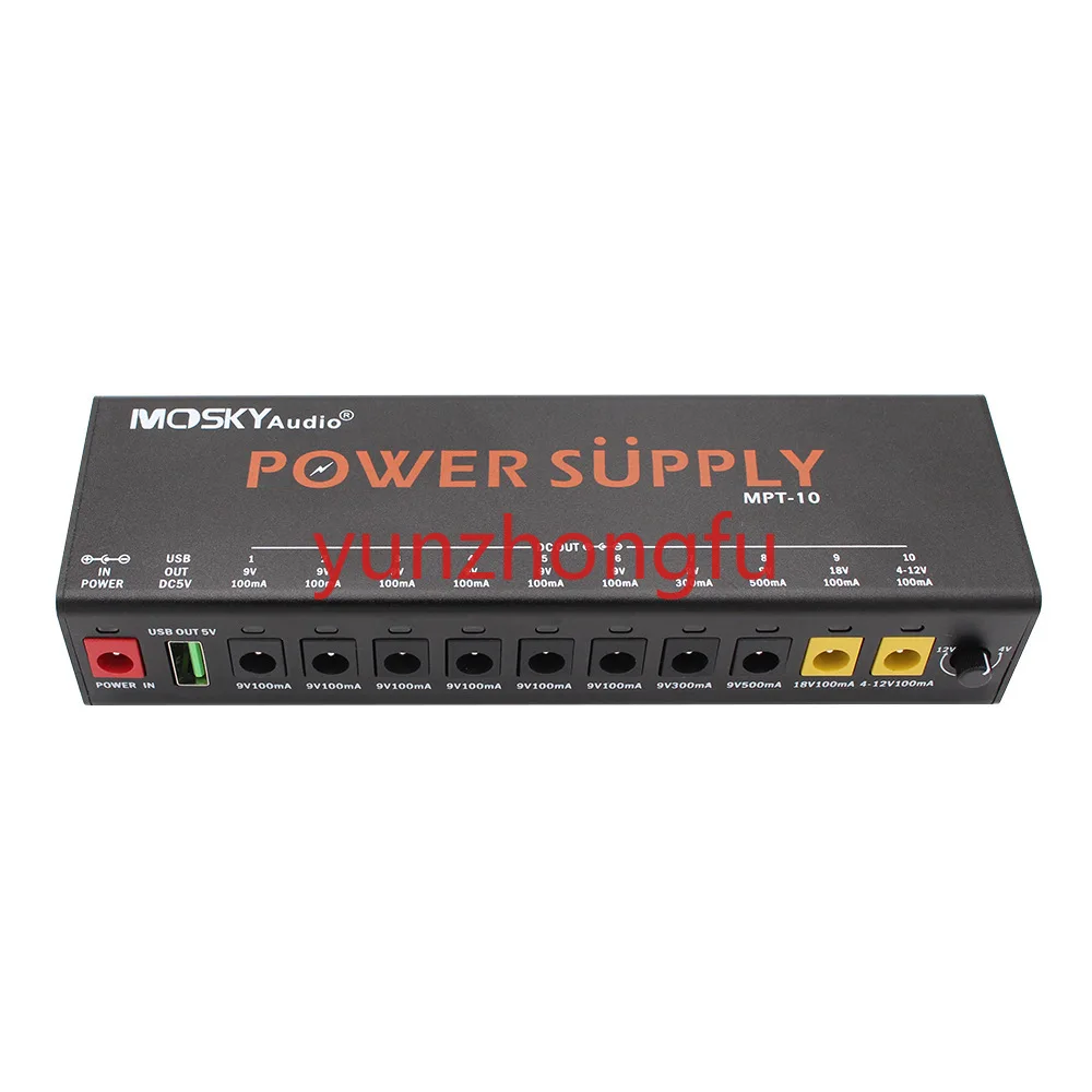 Блок питания Moskyaudio MPT-10 10-Way с Usb и односторонней регулировкой
