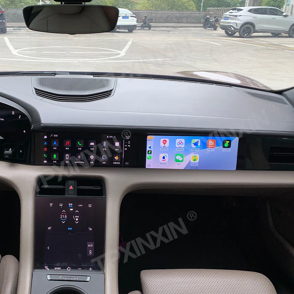Android Copilot пассажирский развлекательный плеер для Porsche Taycan 2019-2025 авто аудио радио 11-дюймовый GPS-навигатор ТВ головное устройство