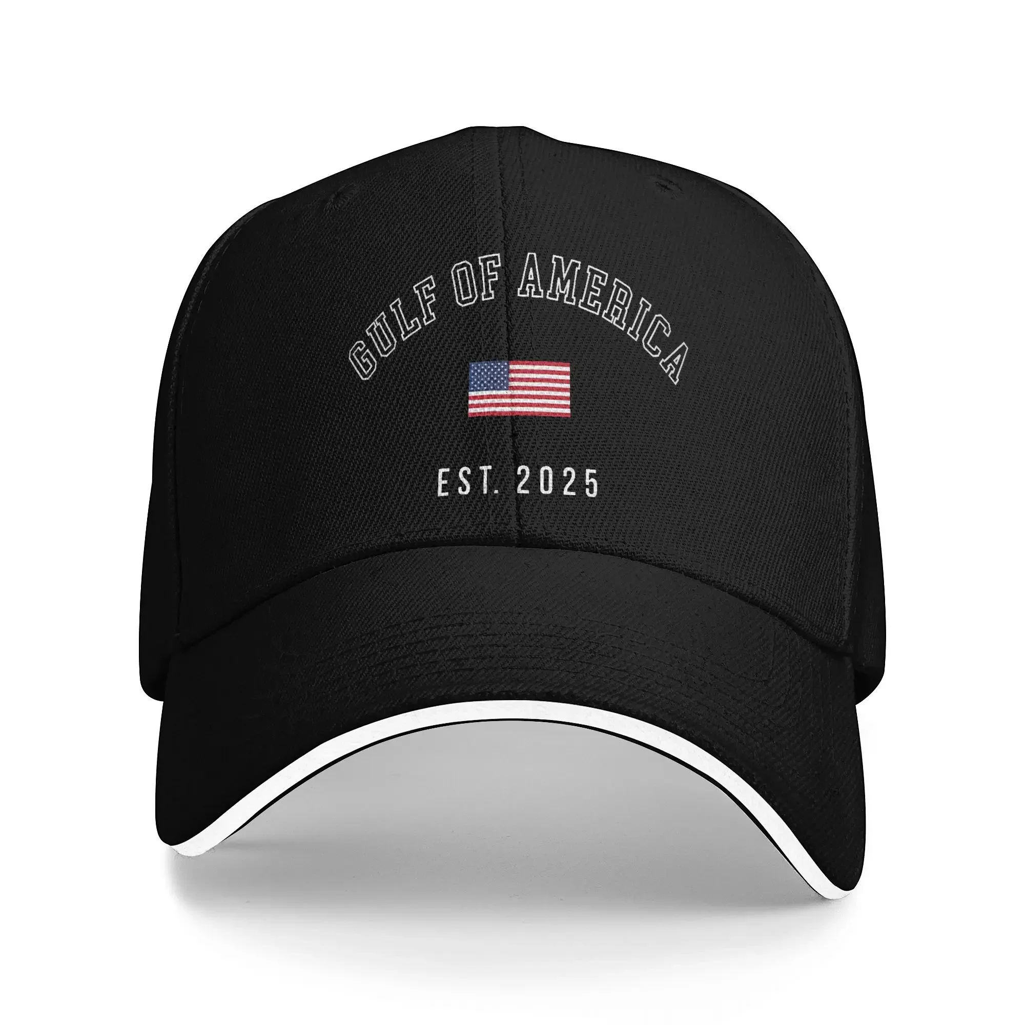 Gulf Retro Of America Est 2025 США Американский флаг Солнце Бейсболка Весенняя пара Женские шляпы в стиле хип-хоп Туризм Рыбалка Snapback Кепка