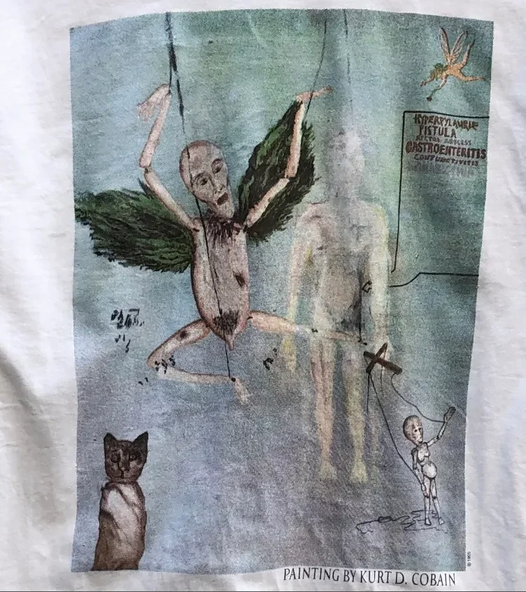 Фото Винтажная рубашка Kurt Cobain 1967-1994 гг., двухсторонняя рубашка унисекс S-5Xl №4