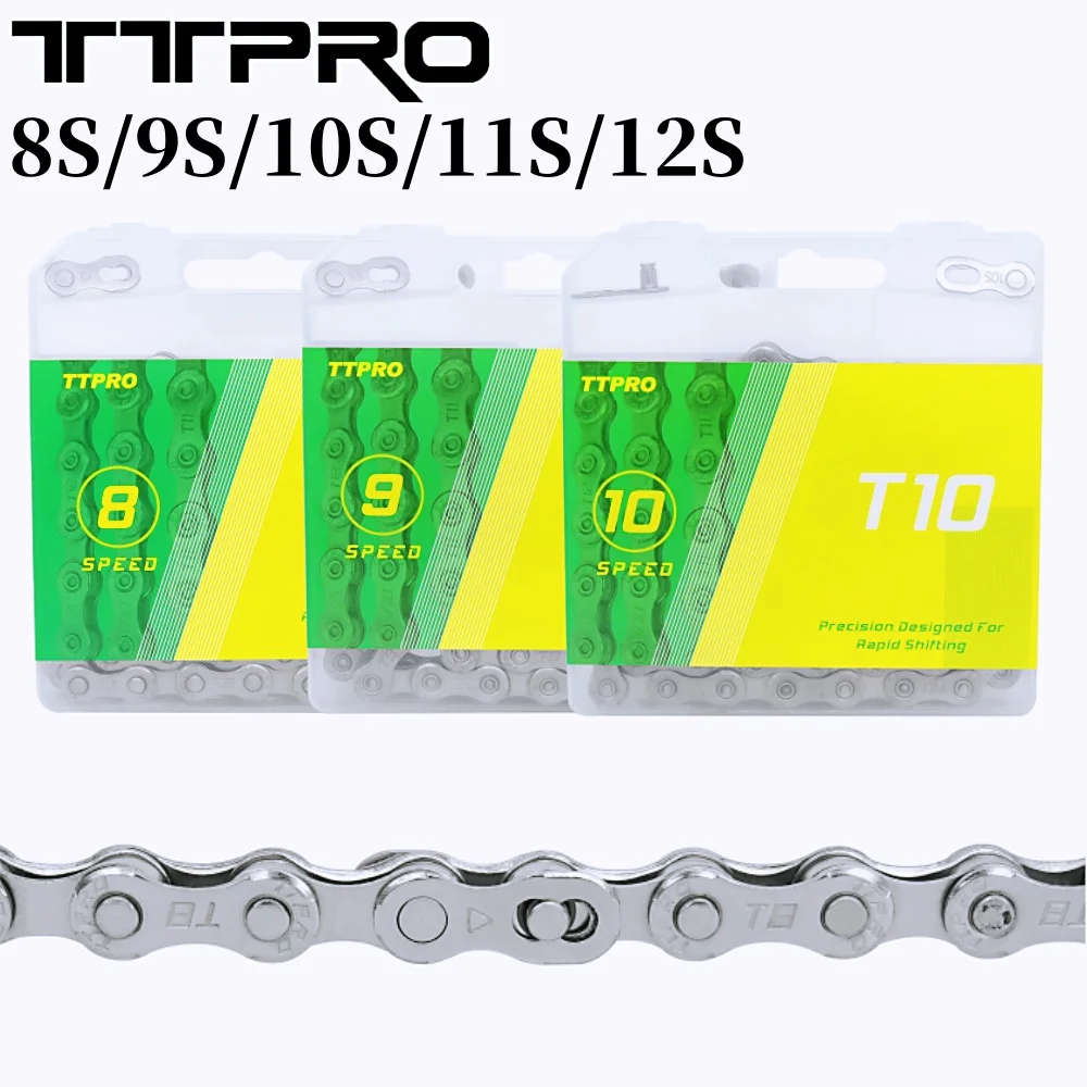 TTPRO 8 9 10 11 12-скоростная велосипедная цепь 116L 118L 126L 8S 9S 10S 11S 12S MTB горные дорожные велосипедные цепи для SHIMANO SRAM