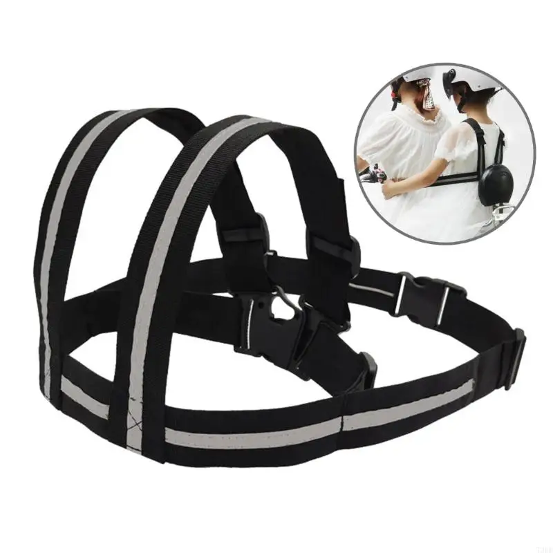 T3EF Safety Safety Motorcycle Harness Регулируемые полиэфирные сиденья ремень безопасности детские велосипедные ремешки для для