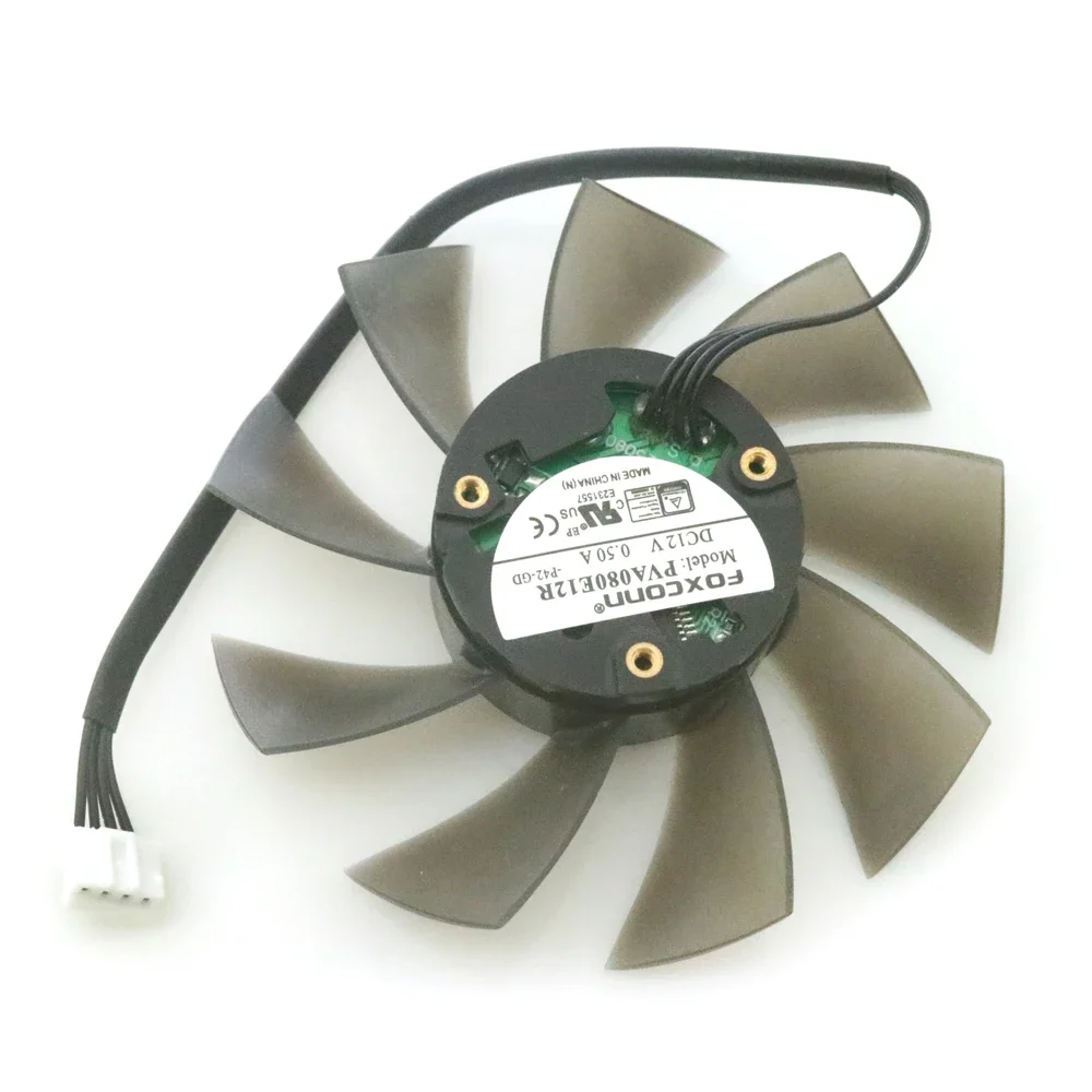 Фото PVA080E12R 88 мм 75 мм DC12V 0,50A 4Pin для COLORFUL iGame RTX3060 3060ti 3070 3080 3090 Вентилятор охлаждения видеокарты №5