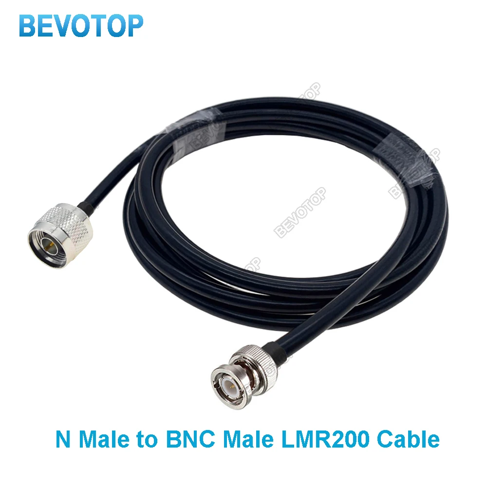 1 шт. LMR200 коаксиальный кабель с низкими потерями N штекер BNC штекер RF кабель 50 Ом обжимной разъем 1 м 2 м 5 м 10 м BEVOTOP