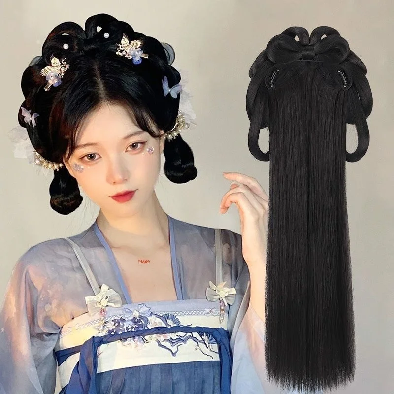Сумка для париков Hanfu, встроенная в древнюю династию Тан, пуловер для волос, используется в древней искусственной птице, подушка для костюма, мягкие волосы