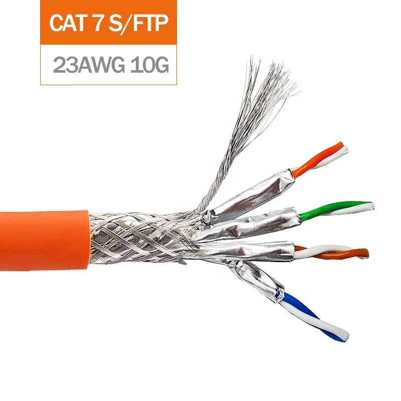 Горячая распродажа 2025 года, высокоскоростной кабель Linkwylan LSZH Cat7 SFTP, 23AWG, твердые провода, экранированная сеть, сетевая установка, поддержка 4PPoE Communi