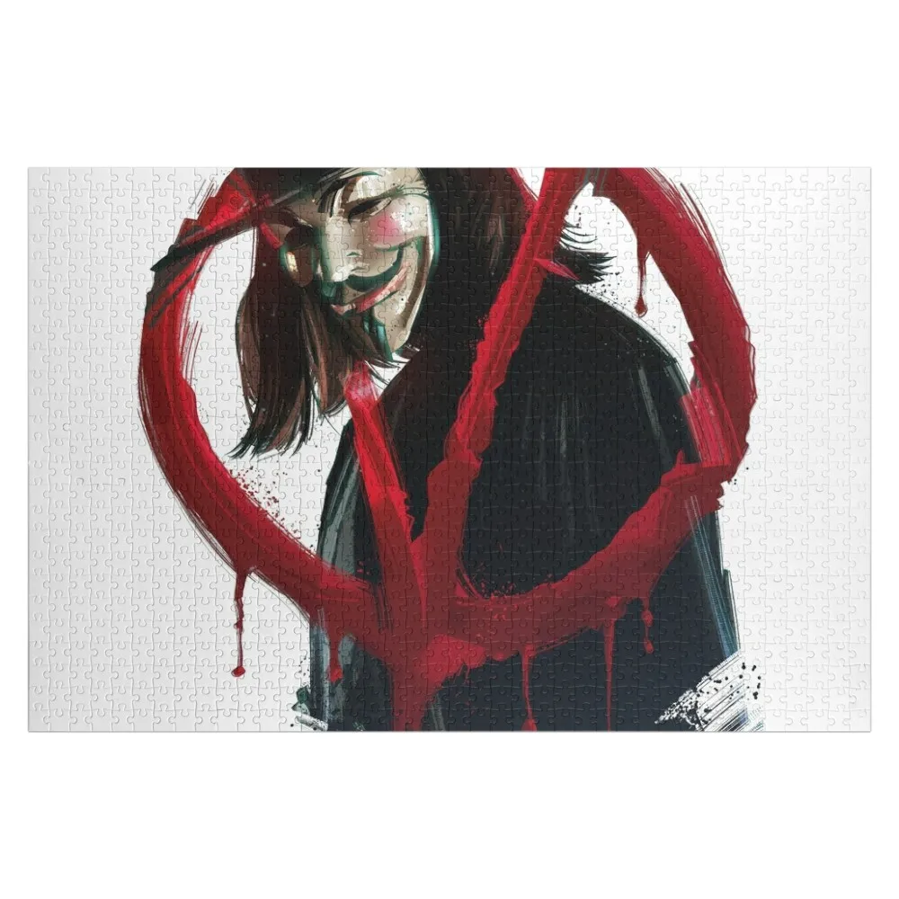 Пазл V for Vendetta на заказ, деревянные фото, аниме, рождественские игрушки, головоломка