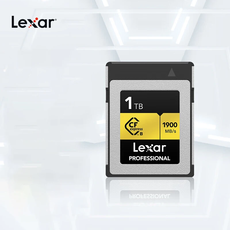 Фото Lexar Professional CFexpress Type B карта 128 ГБ 256 ГБ 512 ГБ 1 ТБ 2 ТБ PCIe Gen3x2 CF карта до 1900 Мб/с 4K видео №1