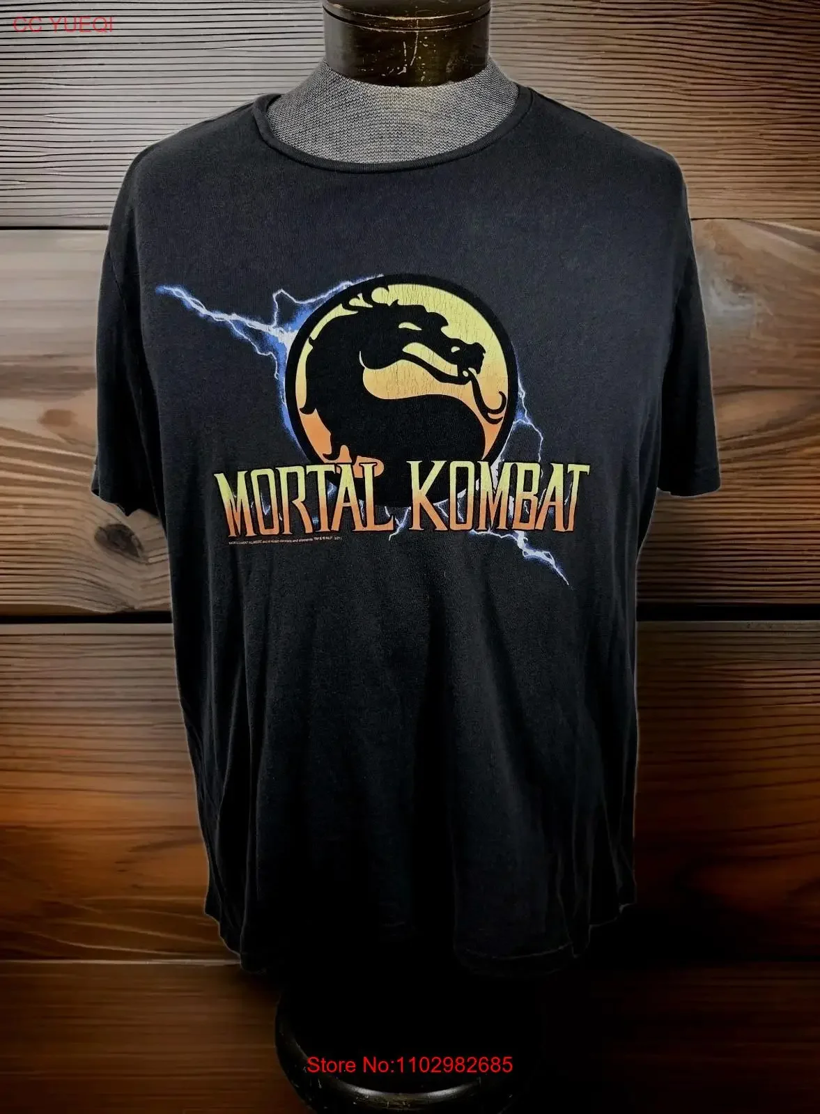 Классическая футболка Mortal Kombat, мужская XL, серая, с принтом, винтажная, стираная, мужская, универсальная, повседневная, удобная, модная