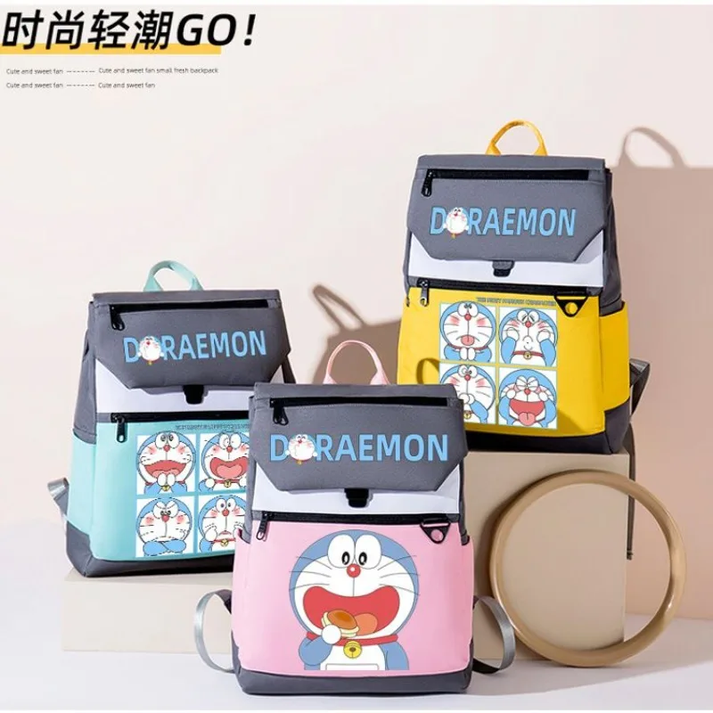 Горячая Распродажа Doraemon мультяшный стиль ткань оксфорд материал большой емкости рюкзак для путешествий студентов высокий вид рюкзак