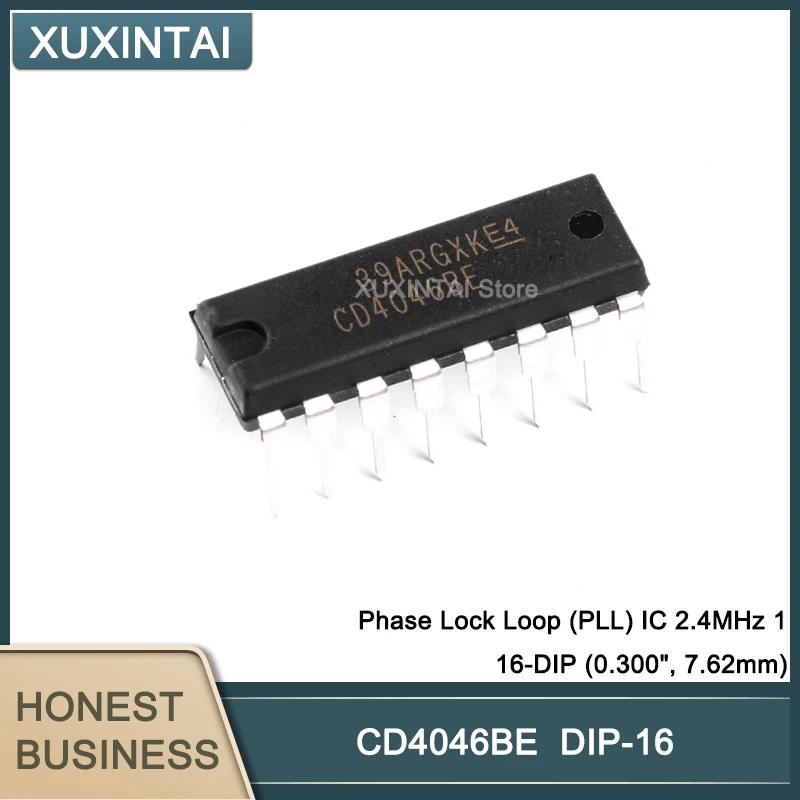 50 шт./партия, фиксатор фазы CD4046BE CD4046, 2,4 МГц 1 16-DIP (0,300 дюйма, 7,62 мм)