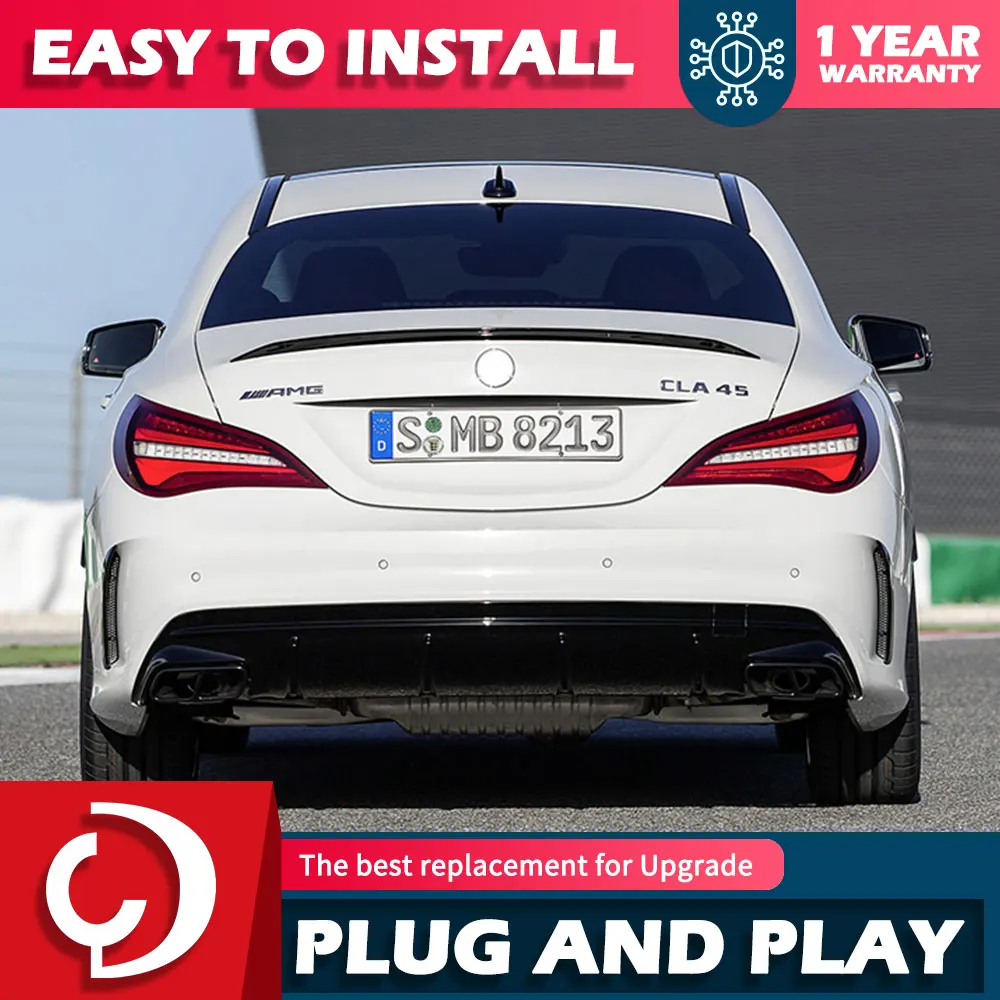 Автомобильная лампа AKD для BENZ W117 CLA светодиодный, авто задний фонарь 2014-2019 CLA180 CLA220 CLA260, модернизация автомобильного стайлинга Facelift, 2 шт.