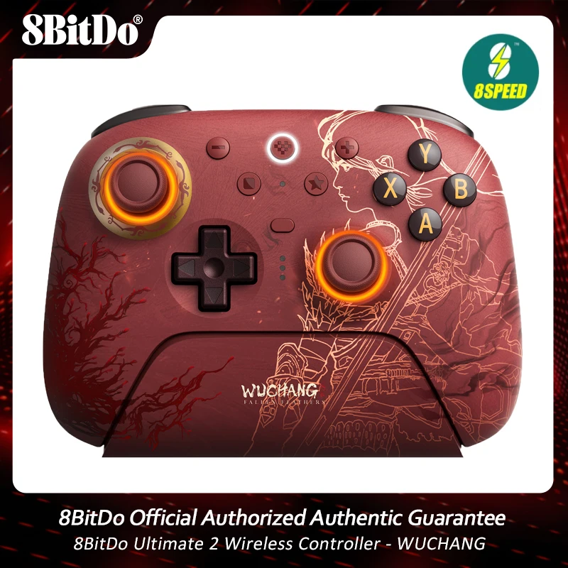 Беспроводной контроллер 8BitDo Ultimate 2 WUCHANG, геймпад с 8-скоростной эксклюзивной технологией, джойстики с RGB-подсветкой TMR для ПК Android