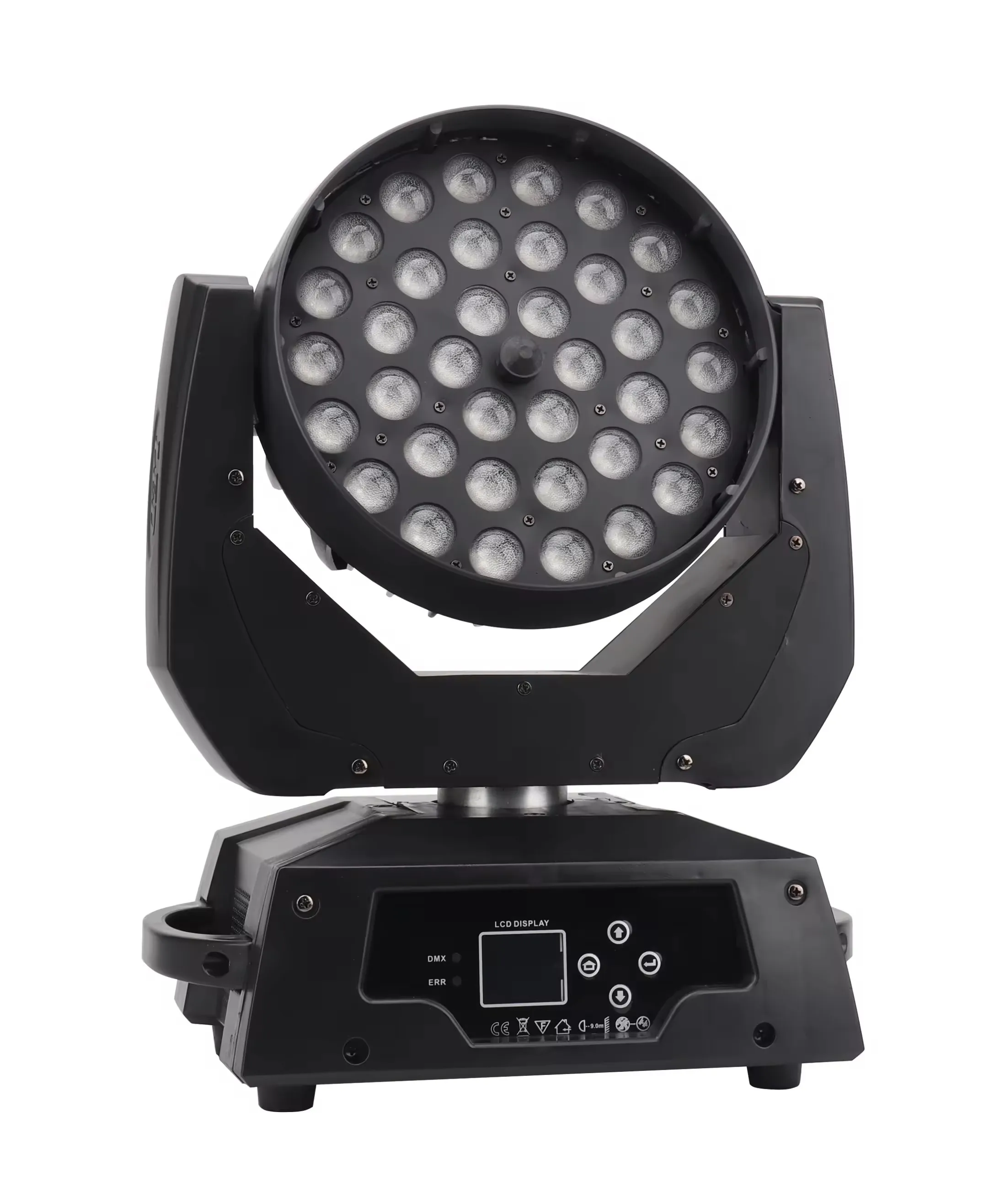 Jacmui Moving Head Wash Light 36 × 10 Вт Led Rgbw Zoom Beads Высокая яркость для Dj Bar Night Club Church Event, Dmx512 DJ Fixture