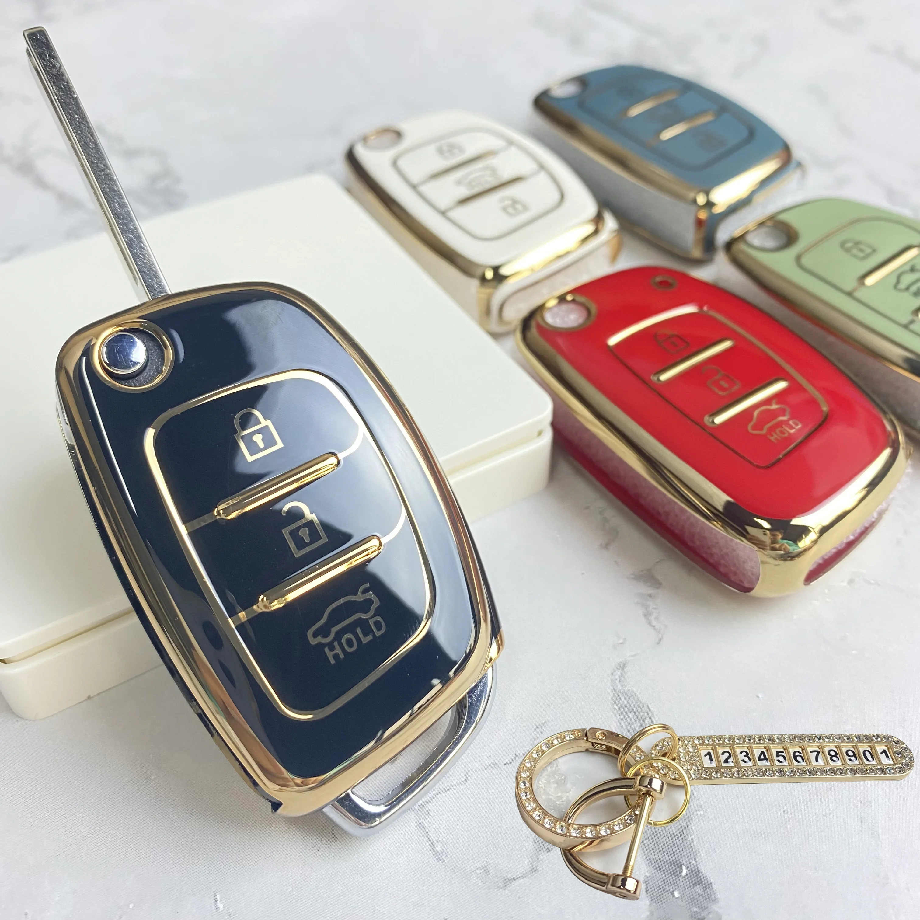 3/4 Bottons автомобильный флип-чехол для Hyundai чехол Ix25 Kona Tucson Sonata FE I40 Elantra Ix35 I20 Ix45 HB20 Accent