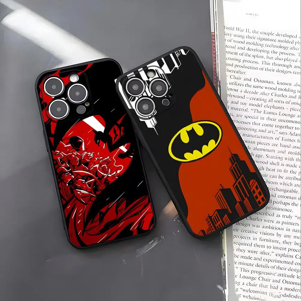 Чехол для телефона Marvels Spider B-Batmans для 16 Pro Max Iphone 15 14 Pro Max 13pro 11 X Xs Xr 8 7Plus, силиконовый чехол