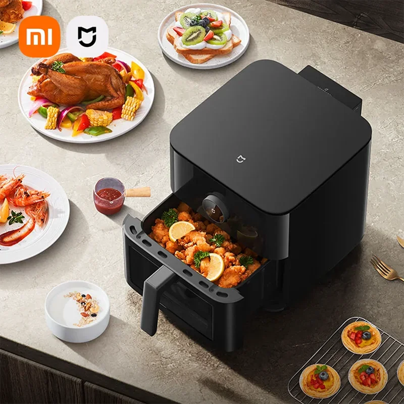 Умная фритюрница XIAOMI MIJIA, 6,5 л, нежная жареная версия, фритюрница с низким содержанием масла, многофункциональные духовки большой емкости для дома