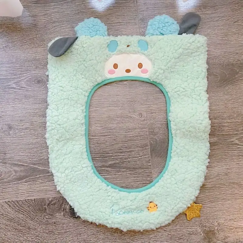 Фото Sanrios милый коврик для унитаза Hello Kittys Kawaii подушка новый стиль домашняя мода хит продаж креативные удобные домашние элитные подарки №4