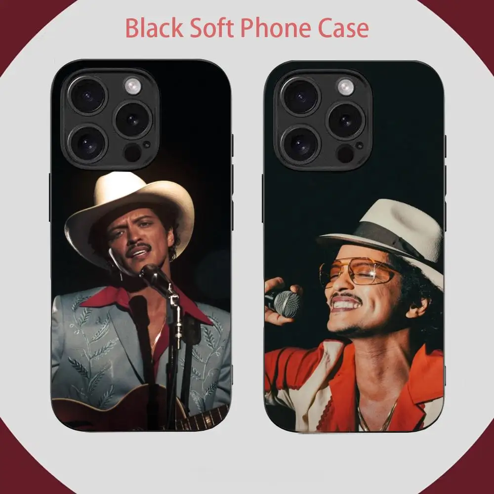 Чехол для телефона American Singer Bruno Mars для IPhone 16 15 14 13 12 Mini 11 Pro XS Max X XR SE5 6 7 8 Plus, мягкий силиконовый чехол