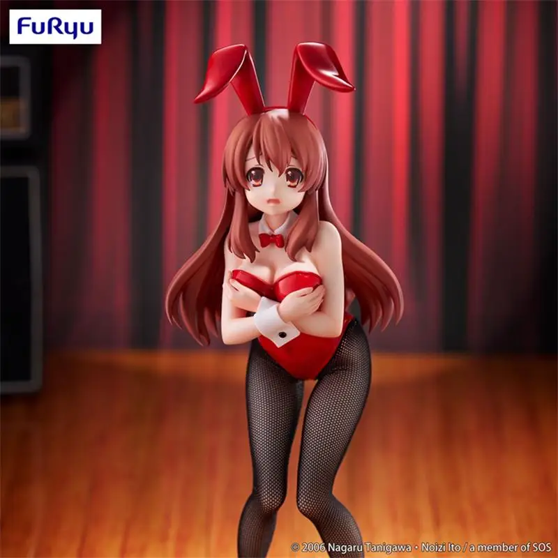240 мм натуральная серия FuRyu Suzumiya Haruhi Asahina Mikuru Rabbit Girl Ver аниме фигурка модель игрушки подарок на день рождения