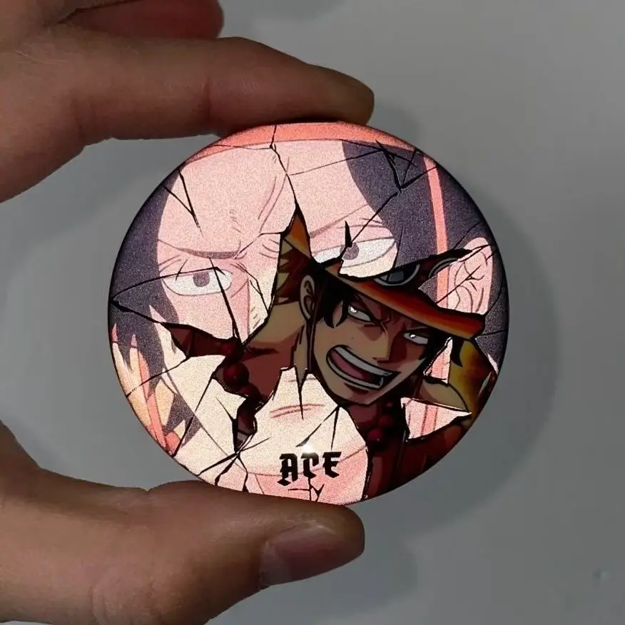 Цельный значок серии Fragmentation Luffy Usopp Ace, брошь, круглые булавки, кавайные значки, сумка, аксессуары, коллекция аниме, подарок