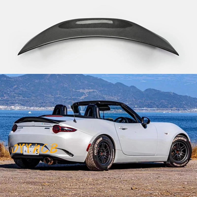 Для Mazda MX5 Miata ND RF LMS Стиль FRP Волокно Стекло Неокрашенный Спойлер «Утконос» Багажник Крыло Губа Гоночные Аксессуары Тюнинг Накладка
