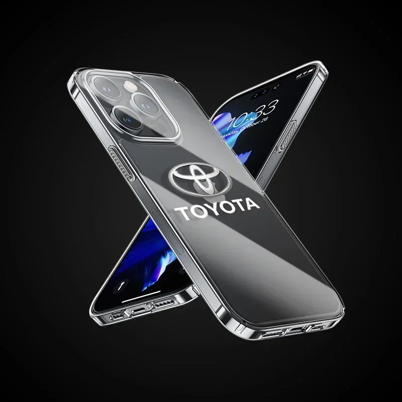 Фото Роскошный прозрачный чехол для телефона IPhone 11 12 13 14 Pro Max XR X XS SE 7 8 Plus для Toyota Chr RAV4 Yaris Camry Avalon Land Cruiser №5
