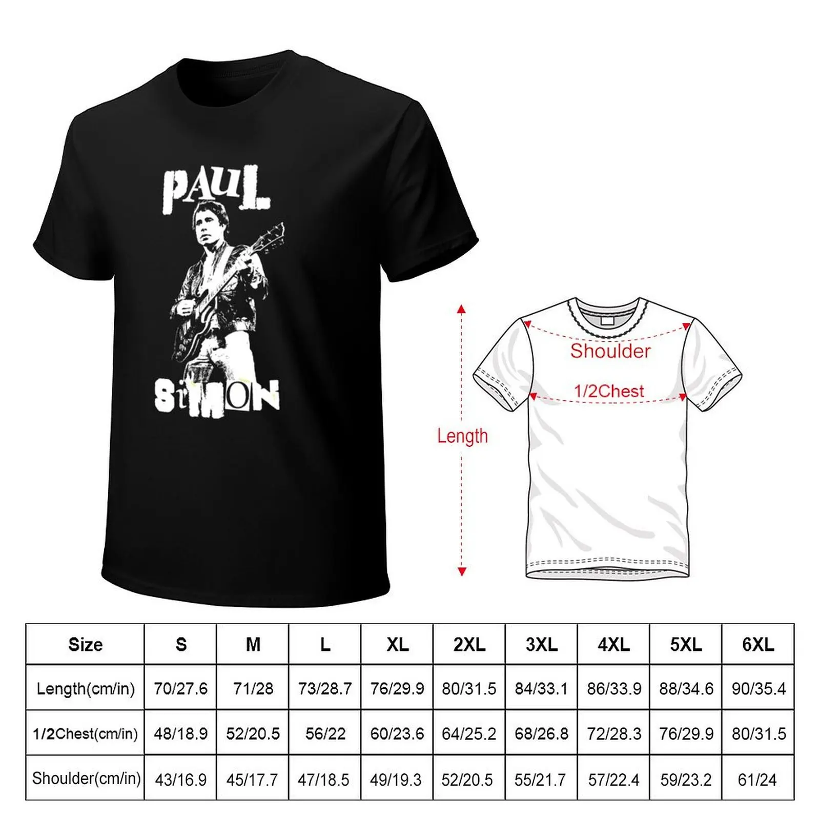 Фото Paul Punk Simon - футболка с белым трафаретом, футболки с забавными мемми, футболки с аниме, роскошные футболки, футболки для мужчин №2